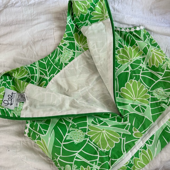Lilly Pulitzer top, Lilly Pulitzer green frog top size 10p - Picture 2 of 8